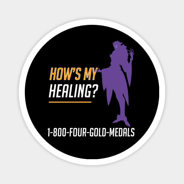 Overwatch - Moira : How's My Healing? Magnet by horrucide@yahoo.com